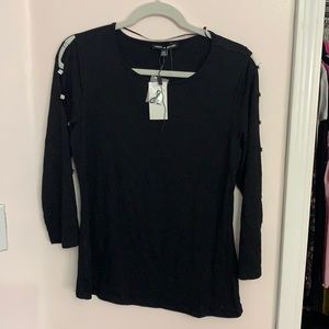 ✨3/$30 SALE✨ Black diamanté top